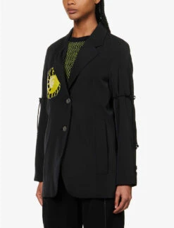 Sftm P 1 Jkt Zebra Blazer -Ted Bakee Fashion Shop R04109259 BLACK ALT02