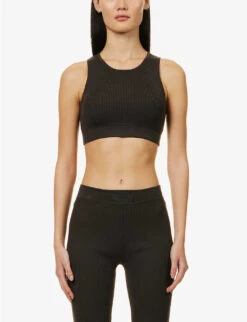 ESSENTIALS Logo-patch Woven Tank Top 7 ESSENTIALS Logo-patch Woven Tank Top -Ted Bakee Fashion Shop R04111037 OFFBLACK ALT02