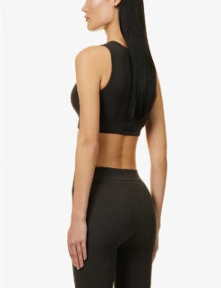 ESSENTIALS Logo-patch Woven Tank Top 8 ESSENTIALS Logo-patch Woven Tank Top -Ted Bakee Fashion Shop R04111037 OFFBLACK ALT03