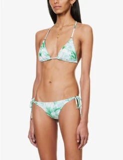 Melissa Odabash Key West Triangle Bikini Top -Ted Bakee Fashion Shop R04111515 PALM ALT02