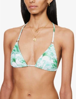 Melissa Odabash Key West Triangle Bikini Top -Ted Bakee Fashion Shop R04111515 PALM ALT04