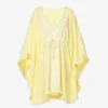 Melissa Odabash Isabelle Fringed-trim Woven Kaftan