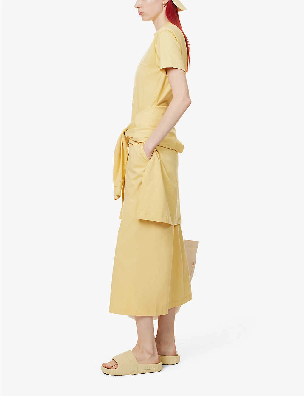 ESSENTIALS Cotton Midi Skirt 2 ESSENTIALS Cotton Midi Skirt - Image 2