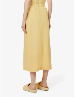 ESSENTIALS Cotton Midi Skirt 8 ESSENTIALS Cotton Midi Skirt -Ted Bakee Fashion Shop R04111612 LIGHTTUSCAN ALT03