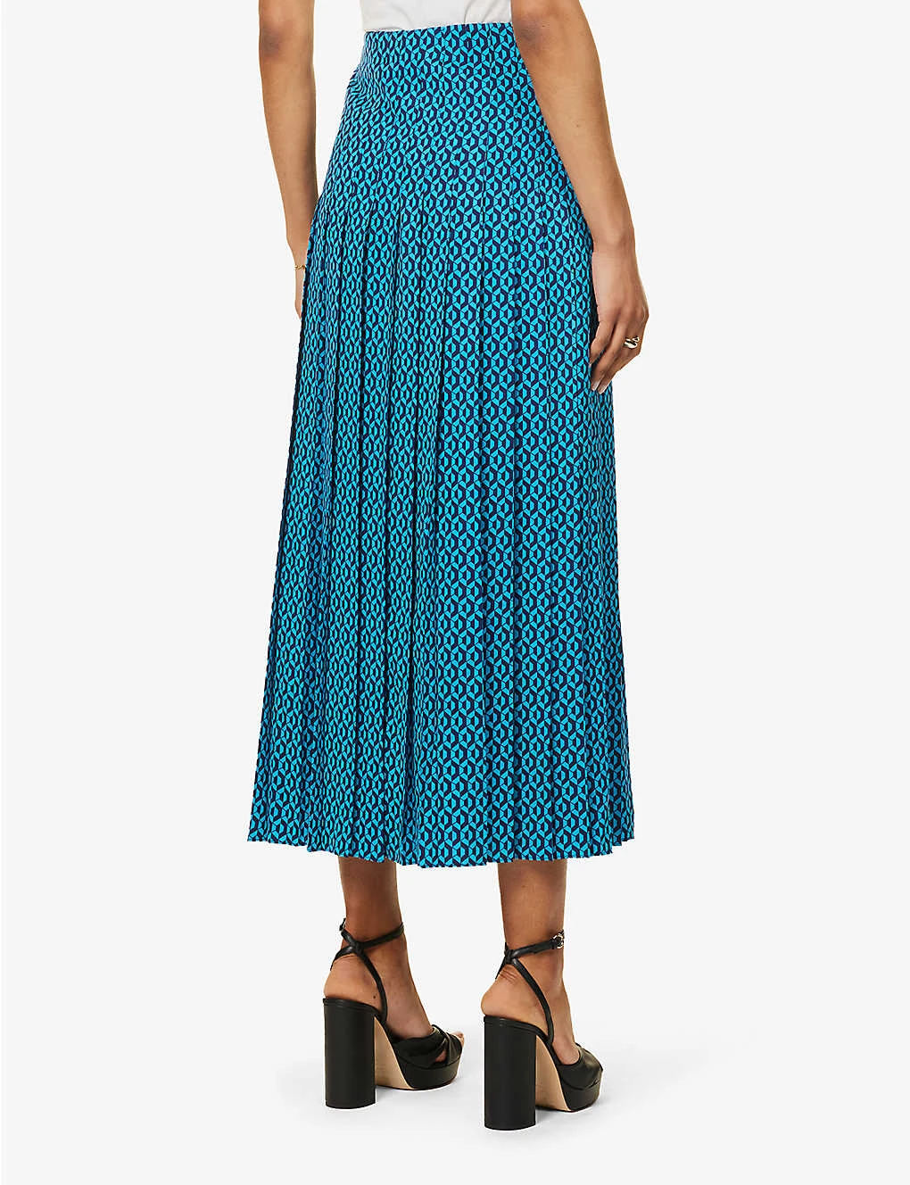 ME AND EM Geometric-print Woven Maxi Skirt 4 ME AND EM Geometric-print Woven Maxi Skirt - Image 4
