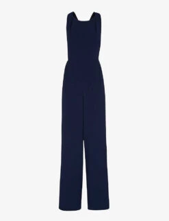 Whistles Tie-back Maxi Stretch-recycled Polyester-blend Jumpsuit