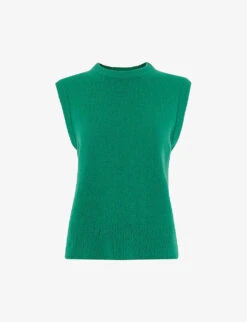Whistles Kira Round-neck Stretch-knit Sweater Vest