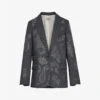 Zadig & Voltaire Venus Paisley-print Tailored Stretch-woven Blazer