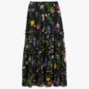 Ted Baker Thieaa Floral-print Tiered Recycled-polyester Maxi Skirt