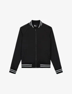 THE KOOPLES Striped Satin Jacket