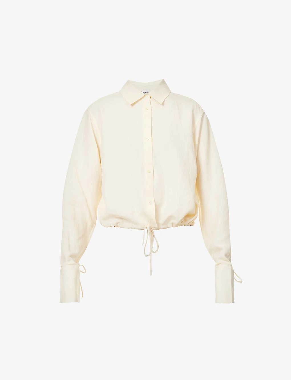 Toteme Boxy-fit Drawstring Hem Woven Shirt 1 Toteme Boxy-fit Drawstring Hem Woven Shirt