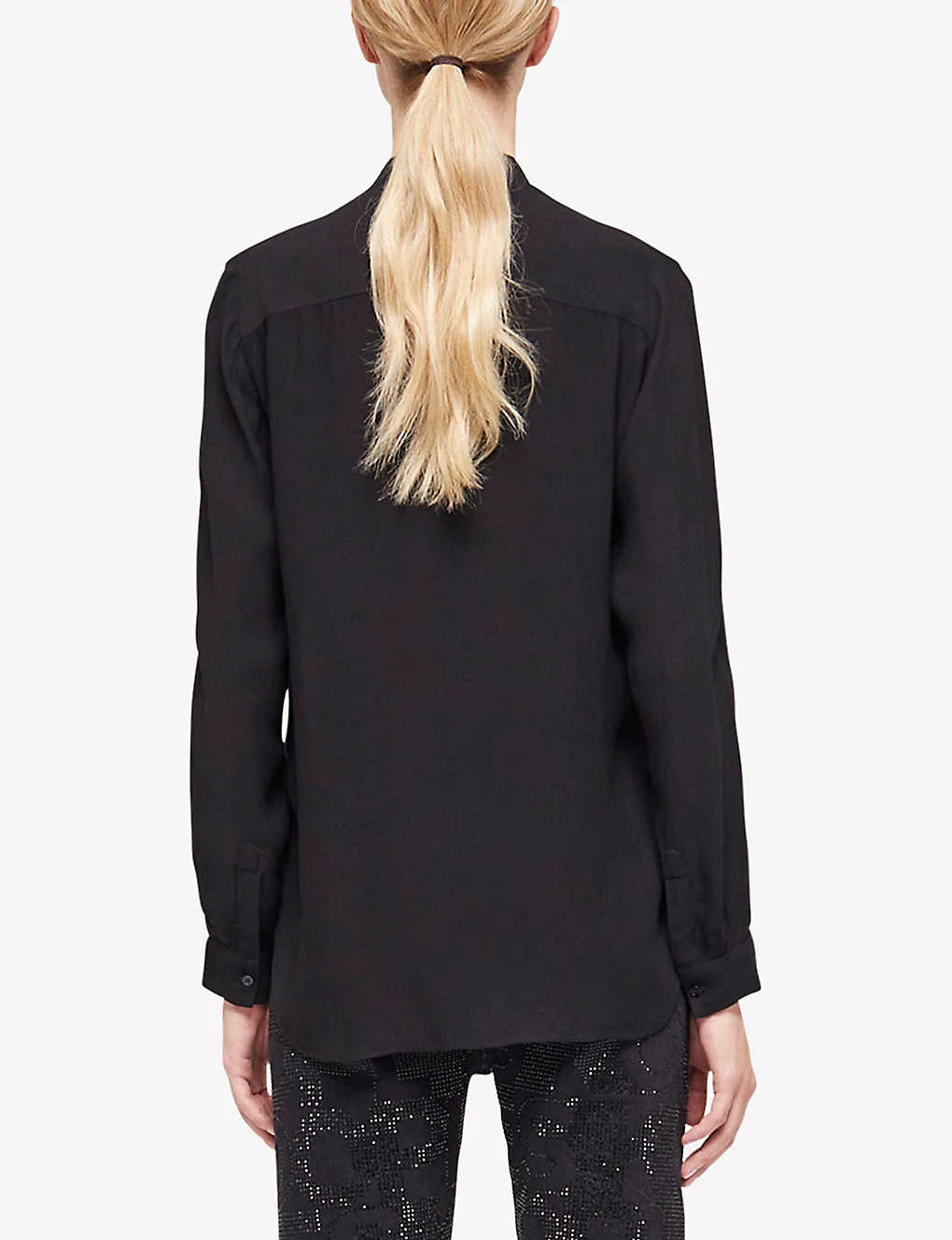 THE KOOPLES Pearl And Bead-embellished Woven Shirt 4 THE KOOPLES Pearl And Bead-embellished Woven Shirt - Image 4