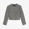 Ted Baker Faraae Boucle Patch-pocket Cotton-blend Jacket
