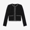 THE KOOPLES Chain-trim Knitted Cotton-blend Jacket