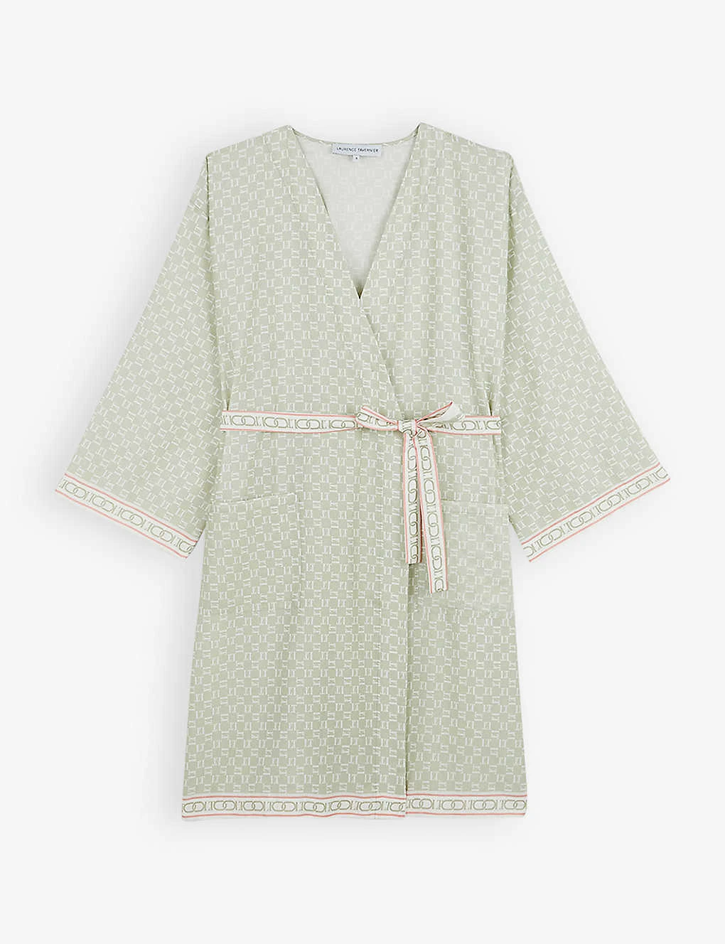 Icône Agave Logo-print Satin Robe 1 Icône Agave Logo-print Satin Robe