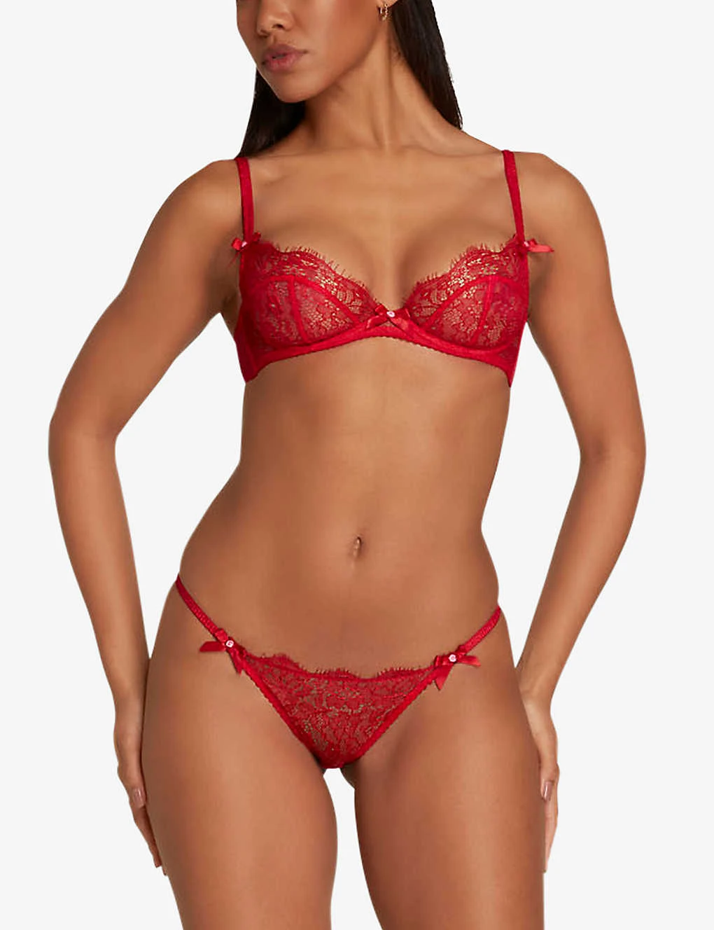 AGENT PROVOCATEUR Lorna Mid-rise Lace Briefs 2 AGENT PROVOCATEUR Lorna Mid-rise Lace Briefs - Image 2