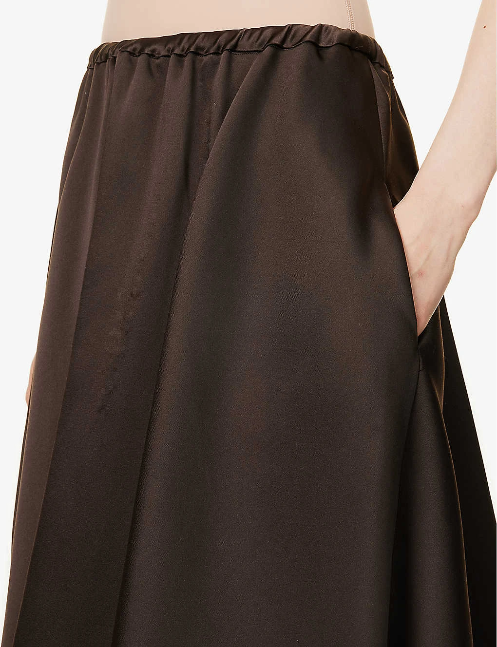 Valentino High-waist Silk Midi Skirt 5 Valentino High-waist Silk Midi Skirt - Image 5