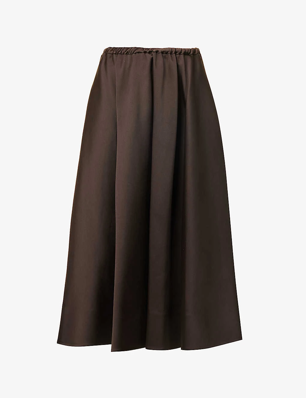 Valentino High-waist Silk Midi Skirt 1 Valentino High-waist Silk Midi Skirt