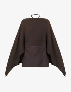 Valentino Open-back Skirt-overlay Silk Playsuit