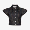 Alexander McQueen Contrast-stitching Sleeveless Denim Jacket
