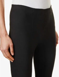 Vince Cropped Straight-leg Mid-rise Stretch-woven Trousers 9 Vince Cropped Straight-leg Mid-rise Stretch-woven Trousers -Ted Bakee Fashion Shop R04137203 BLACK ALT04