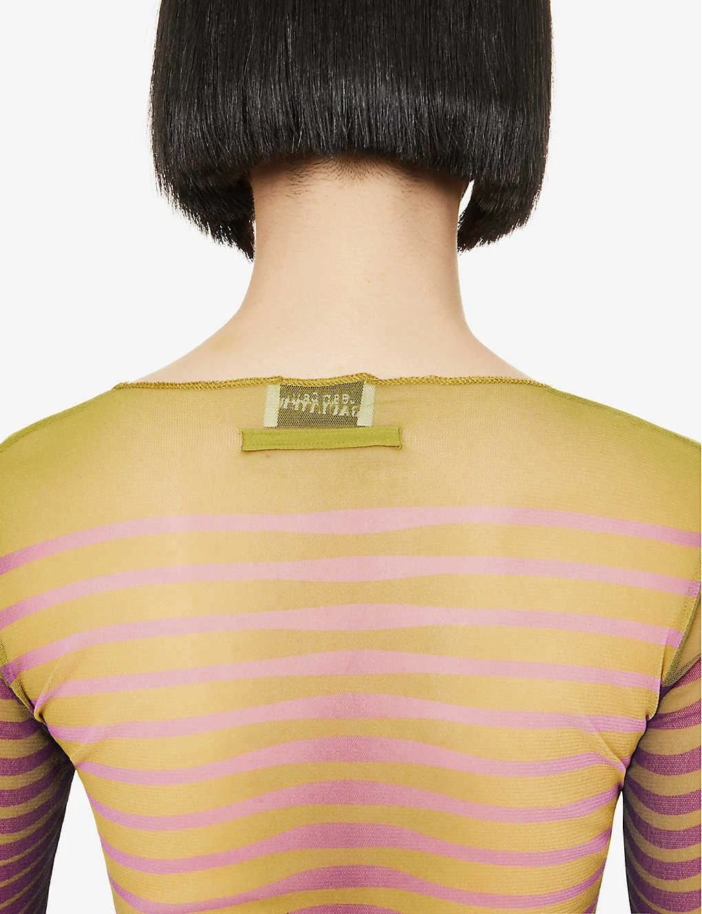 Jean Paul Gaultier Flower Trompe L'Oeil Graphic-print Mesh Top 6 Jean Paul Gaultier Flower Trompe L'Oeil Graphic-print Mesh Top - Image 6