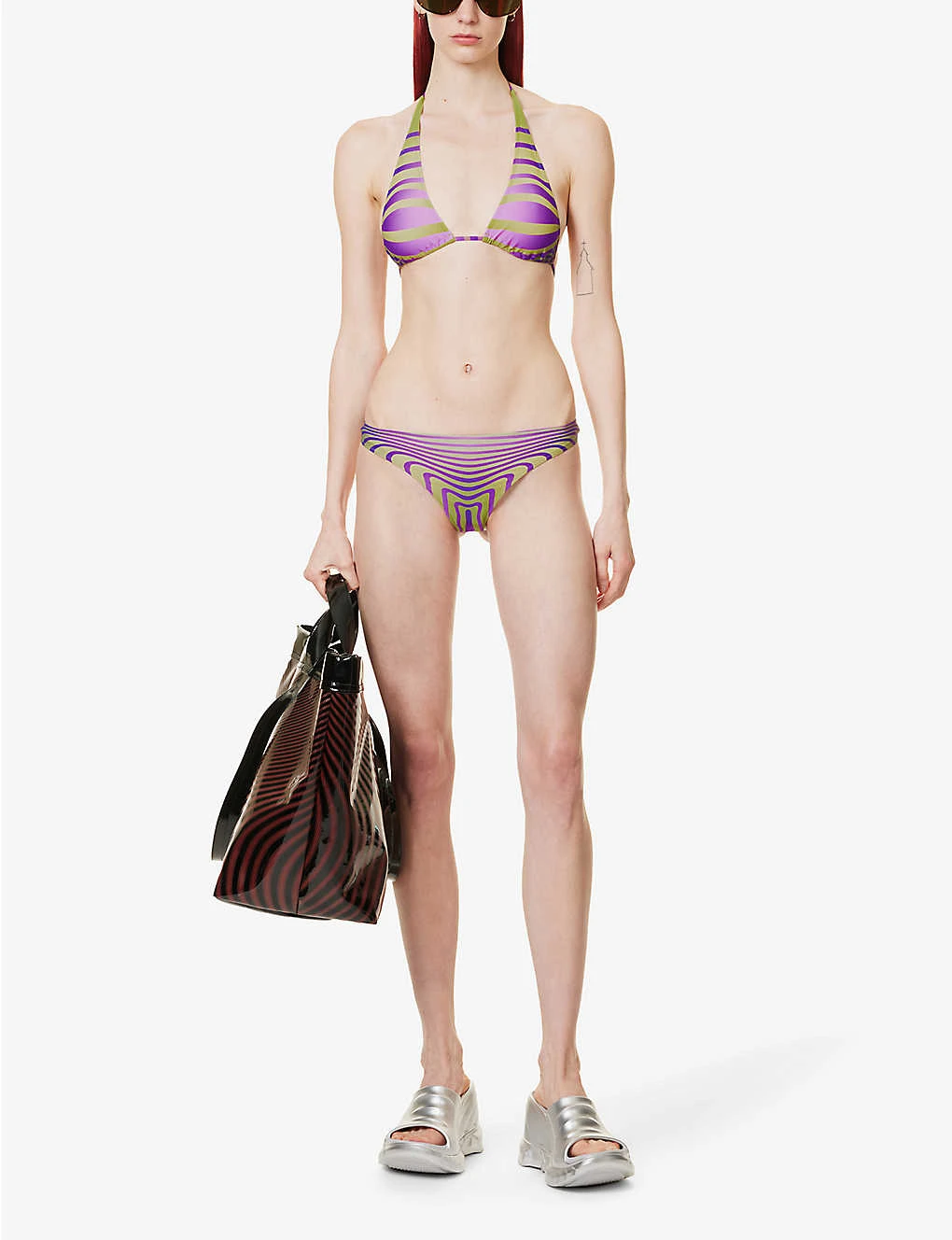 Jean Paul Gaultier Abstract-print Low-rise Bikini Bottoms 2 Jean Paul Gaultier Abstract-print Low-rise Bikini Bottoms - Image 2