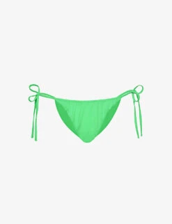 SELF PORTRAIT Self-tie High-leg Bikini Bottoms