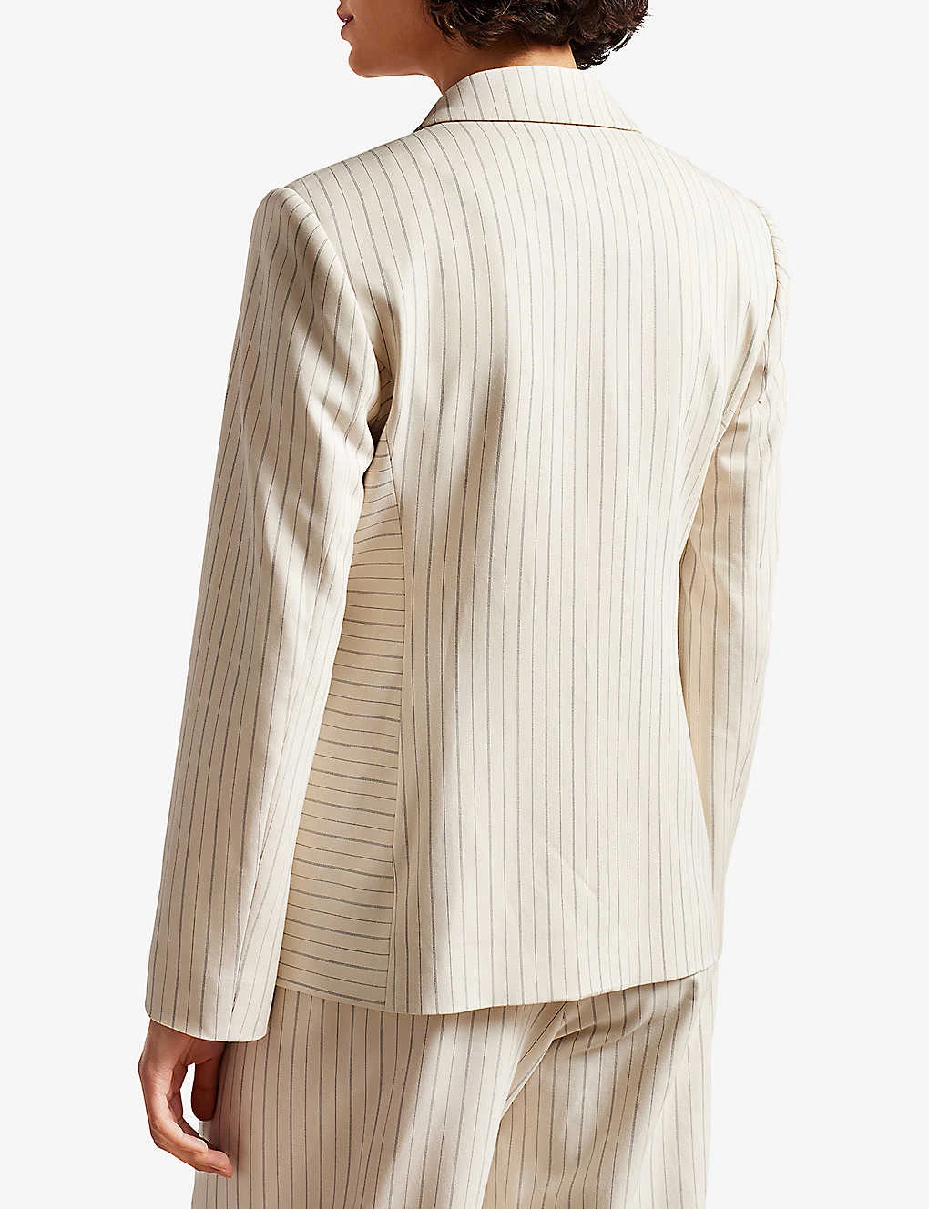 Ted Baker Double-breasted Pinstripe Stretch-woven Blazer 4 Ted Baker Double-breasted Pinstripe Stretch-woven Blazer - Image 4