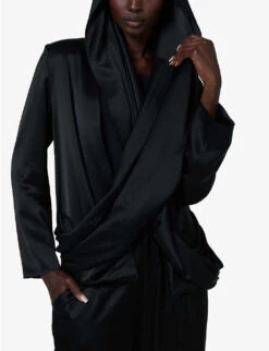 Cross-over Detail Woven Jacket -Ted Bakee Fashion Shop R04141914 BLACK ALT02