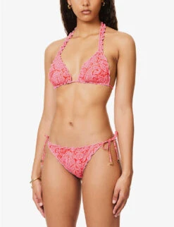 Tangier Abstract-print Stretch-recycled Polyamide Bikini Top -Ted Bakee Fashion Shop R04142183 PRTPRT ALT02