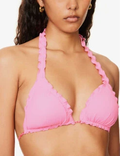 Tangier Abstract-print Stretch-recycled Polyamide Bikini Top -Ted Bakee Fashion Shop R04142183 PRTPRT ALT04