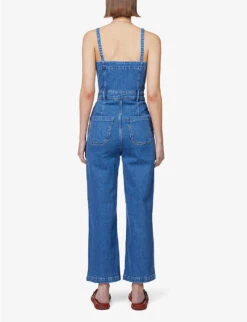 Paige Brooklyn Sleeve-less Stretch-woven Jumpsuit 8 Paige Brooklyn Sleeve-less Stretch-woven Jumpsuit -Ted Bakee Fashion Shop R04144142 DELIA ALT03