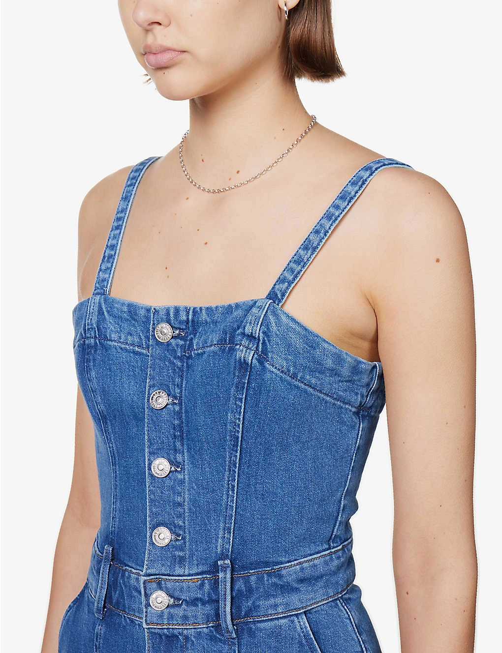 Paige Brooklyn Sleeve-less Stretch-woven Jumpsuit 5 Paige Brooklyn Sleeve-less Stretch-woven Jumpsuit - Image 5