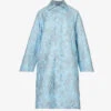Whirlwind Floral-embossed Woven Coat
