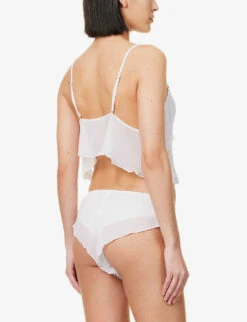 BLUEBELLA Pia V-neck Woven Pyjamas -Ted Bakee Fashion Shop R04144984 WHITE ALT03