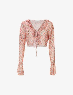 Nelly Floral-print Chiffon Top