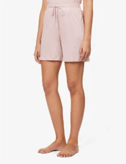 HANRO Lou High-rise Regular-fit Jersey Shorts -Ted Bakee Fashion Shop R04148496 PALEPINK ALT02
