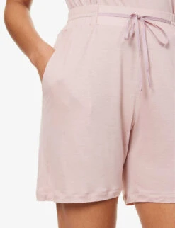 HANRO Lou High-rise Regular-fit Jersey Shorts -Ted Bakee Fashion Shop R04148496 PALEPINK ALT04
