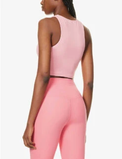 Swing Jacinta Sleeveless Stretch Recycled-polyamide Tank Top 8 Swing Jacinta Sleeveless Stretch Recycled-polyamide Tank Top -Ted Bakee Fashion Shop R04148914 PINK ALT03