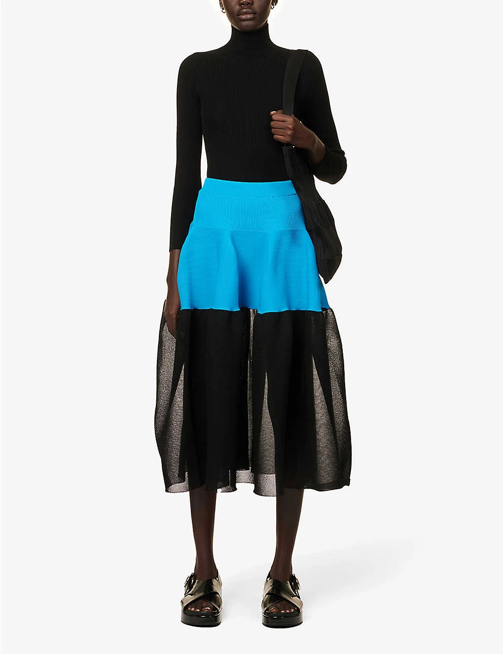 Pottery Mid-rise Recycled-polyester Midi Skirt 2 Pottery Mid-rise Recycled-polyester Midi Skirt - Image 2