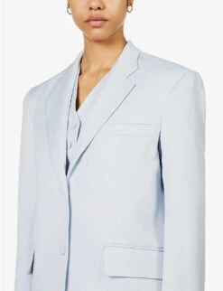 Auri Single-breasted Woven Jacket -Ted Bakee Fashion Shop R04150189 SKYMELT ALT04