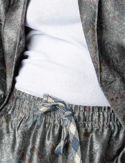 Zadig & Voltaire Pomy Straight-leg Mid-rise Floral-jacquard Trousers -Ted Bakee Fashion Shop R04151929 KAKI ALT04