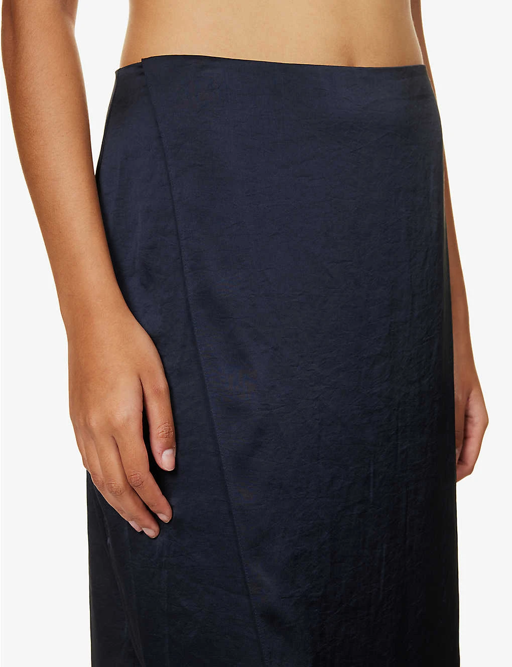 THEORY Mid-rise Split-hem Satin Midi Skirt 5 THEORY Mid-rise Split-hem Satin Midi Skirt - Image 5