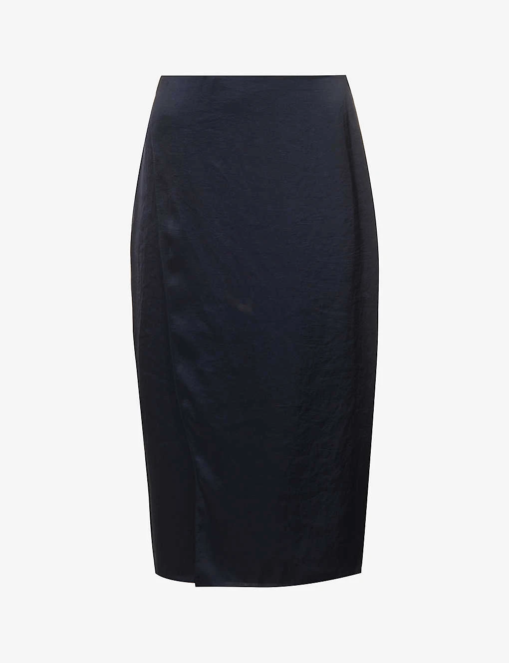 THEORY Mid-rise Split-hem Satin Midi Skirt 1 THEORY Mid-rise Split-hem Satin Midi Skirt