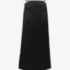 Ganni Double Satin Beaded Stretch Recycled-polyester Maxi Skirt