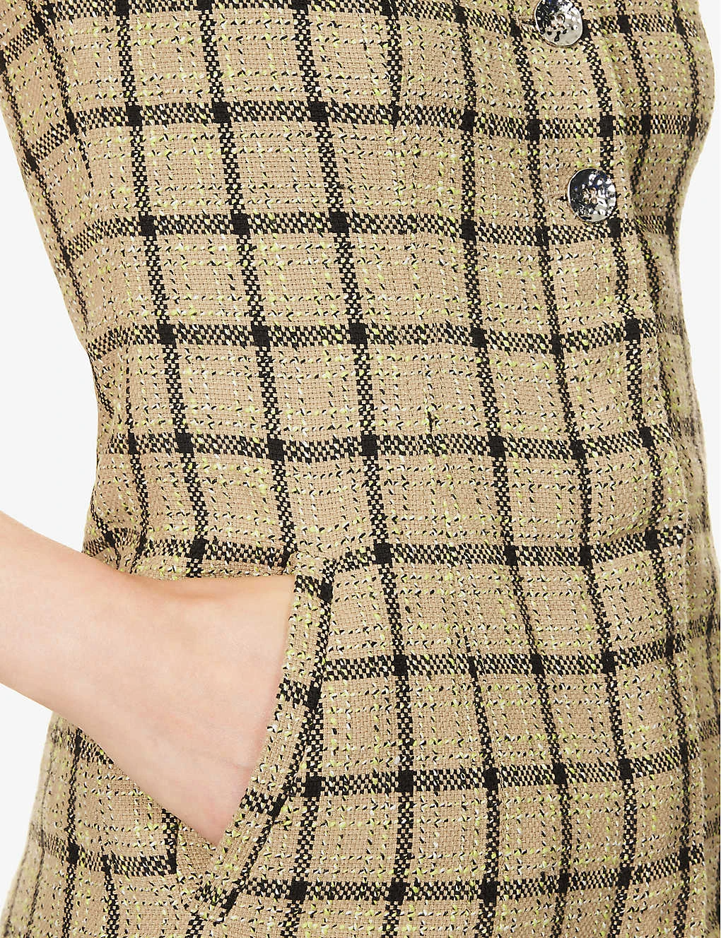 Ganni Checked Strapless Organic Cotton-blend Top 5 Ganni Checked Strapless Organic Cotton-blend Top - Image 5