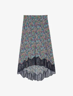Zadig & Voltaire Joslin Floral-print Woven Midi Skirt