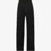 Regular-fit Straight-leg High-rise Cotton And Linen-blend Trousers
