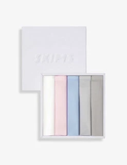 Fits Everybody Dipped Lace-trimmed Stretch-woven Thong Pack Of Five -Ted Bakee Fashion Shop R04153790 BABYPINKMULTI ALT04